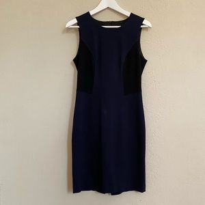 Classic sleeveless dress (Navy)